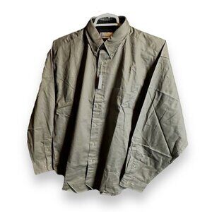 Munsingwear Mens Casual Button Up Shirt Large New With Tags 100% Cotton Grey